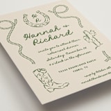 "Western" - Rehearsal Dinner Invitations in Lasso by Claudia Orengo - Detail