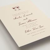 "Winery" - Rehearsal Dinner Invitations in Chardonnay by Katharine Watson - Detail