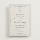 "Seaside Serenade" - Rehearsal Dinner Invitations in Marine by Lucrecia Caporale - Front