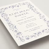 "Bridal Border" - Rehearsal Dinner Invitations in Azure by frau brandt - Detail