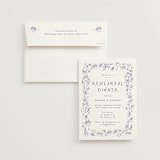 "Bridal Border" - Rehearsal Dinner Invitations in Azure by frau brandt - Invitation with Envelope