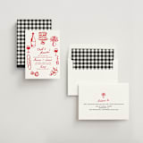 "That's Amore" - Rehearsal Dinner Invitations in Tomato by Itsy Belle Studio - Assembled