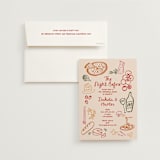 "That's Amore." - Rehearsal Dinner Invitations in Cabernet by Jenna Holcomb - Invitation with Envelope