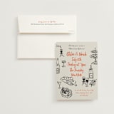 "gathering" - Rehearsal Dinner Invitations in Sunset by Elly - Invitation with Envelope