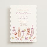 "cocktails and laughter" - Rehearsal Dinner Invitations in Orchid by Cass Loh - Front
