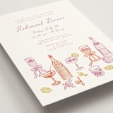 "cocktails and laughter" - Rehearsal Dinner Invitations in Orchid by Cass Loh - Detail
