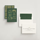 "Matchbooks" - Rehearsal Dinner Invitations in Vetiver by Jennifer Lew - Assembled