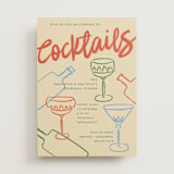 "Wild Night" - Rehearsal Dinner Invitations in Muted Vintage by Zani van Zyl - Front