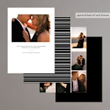 "Eloquence" - Rehearsal Dinner Invitations in Goldenrod by Kimberly FitzSimons - Back of Card Options