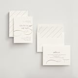 "Forever And" - Rehearsal Dinner Invitations in Snow by Jen Banks - Assembled