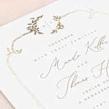 "Reflection" - Rehearsal Dinner Invitations in Porcelain by Leah Bisch - Detail