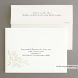 "Dinner Fleur" - Rehearsal Dinner Invitations in Almond by Julie Murray - FREE Recipient Addressing
