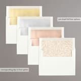 "Dinner Fleur" - Rehearsal Dinner Invitations in Almond by Julie Murray - Envelope Liner Options