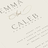"chic arch" - Rehearsal Dinner Invitations in Cream by Benita Crandall - Detail