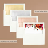 "floral" - Rehearsal Dinner Invitations in Maroon by Lori Wemple - Envelope Liner Options