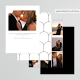 "the arch" - Rehearsal Dinner Invitations in Snow by Pati Cascino - Back of Card Options