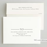 "the arch" - Rehearsal Dinner Invitations in Snow by Pati Cascino - FREE Recipient Addressing