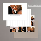 "headline" - Rehearsal Dinner Invitations in Linen by Robert and Stella - Back of Card Options