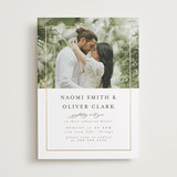 "Gilded Frame" - Rehearsal Dinner Invitations in Pearl by Nicole Walsh - Front