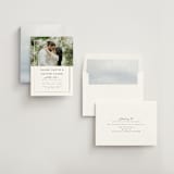 "Gilded Frame" - Rehearsal Dinner Invitations in Pearl by Nicole Walsh - Assembled