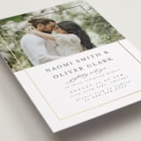 "Gilded Frame" - Rehearsal Dinner Invitations in Pearl by Nicole Walsh - Detail