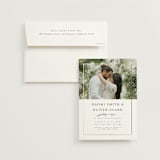 "Gilded Frame" - Rehearsal Dinner Invitations in Pearl by Nicole Walsh - Invitation with Envelope