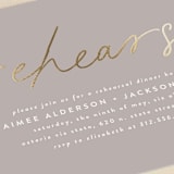 "At Last" - Rehearsal Dinner Invitations in Stone by Susan Asbill - Detail