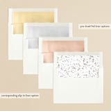 "At Last" - Rehearsal Dinner Invitations in Stone by Susan Asbill - Envelope Liner Options