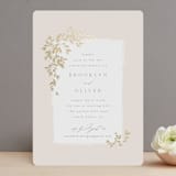 "Everly" - Rehearsal Dinner Invitations in Latte by Kristie Kern - Front