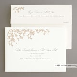 "Everly" - Rehearsal Dinner Invitations in Latte by Kristie Kern - FREE Recipient Addressing