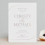 "Glimmering sweep" - Rehearsal Dinner Invitations in Lily by Creo Study - Front