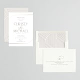 "Glimmering sweep" - Rehearsal Dinner Invitations in Lily by Creo Study - Assembled