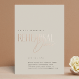 "Layered" - Rehearsal Dinner Invitations in Natural by Kelly Schmidt - Front