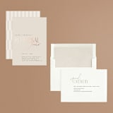 "Layered" - Rehearsal Dinner Invitations in Natural by Kelly Schmidt - Assembled