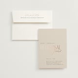 "Layered" - Rehearsal Dinner Invitations in Natural by Kelly Schmidt - Invitation with Envelope