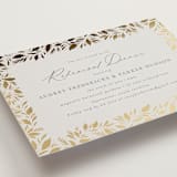 "Festive Leafy Frame" - Rehearsal Dinner Invitations in Latte by Jackie Crawford - Detail