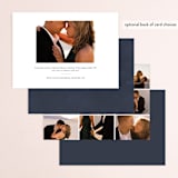 "The Night Before Lettering" - Rehearsal Dinner Invitations in Night by Erin German - Back of Card Options