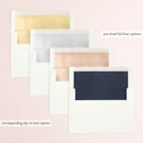 "The Night Before Lettering" - Rehearsal Dinner Invitations in Night by Erin German - Envelope Liner Options