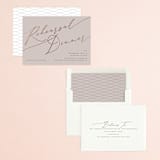 "Flowy Script" - Rehearsal Dinner Invitations in Hydrangea by letterfix - Assembled