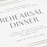 "Cube" - Rehearsal Dinner Invitations in Silk by Yuliya Evseeva - Close-Up