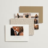 "Typographical" - Rehearsal Dinner Invitations in Champagne by Nicole Barreto - Back of Card Options