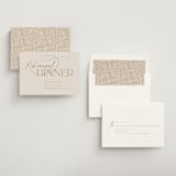 "Typographical" - Rehearsal Dinner Invitations in Champagne by Nicole Barreto - Assembled