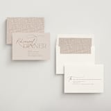 "Typographical" - Rehearsal Dinner Invitations in Clay by Nicole Barreto - Assembled
