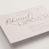 "Typographical" - Rehearsal Dinner Invitations in Clay by Nicole Barreto - Detail