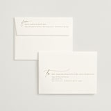 "Typographical" - Rehearsal Dinner Invitations in Champagne by Nicole Barreto - FREE Recipient Addressing