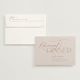 "Typographical" - Rehearsal Dinner Invitations in Clay by Nicole Barreto - Invitation with Envelope