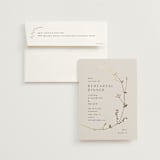 "Vine Wrap" - Rehearsal Dinner Invitations in Champagne by Amy Kross - Invitation with Envelope