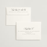"Traditionalist" - Rehearsal Dinner Invitations in Snow by Sarah Brown - FREE Recipient Addressing