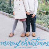 "Hand Lettered Merry" - Retired Holiday Cards in Frozen by Kristen Smith - Close-Up
