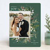 "Flourish" - Retired Holiday Cards in Evergreen by Melanie Kosuge - Front
